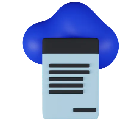 Cloud Computing 3 D Icon Contains PNG BLEND GLTF And OBJ Files 3D Icon