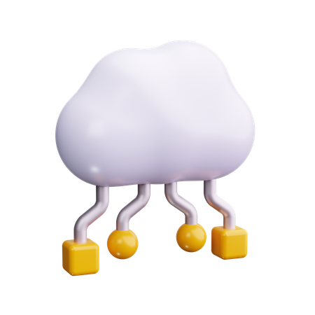 Cloud computing  3D Icon