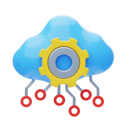 Cloud Computing  3D Icon