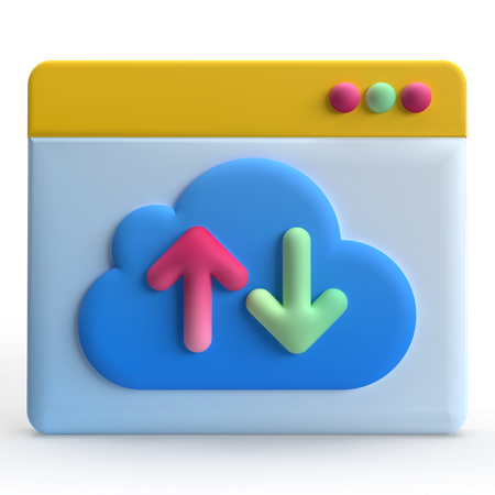 Cloud Computing  3D Icon