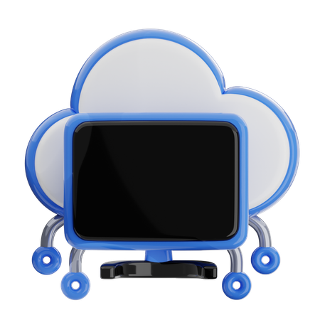 Cloud computing  3D Icon