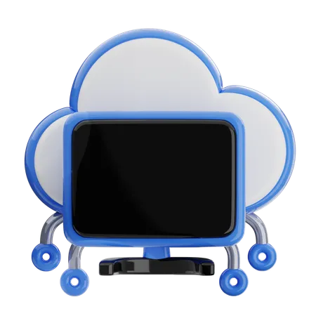 Cloud computing  3D Icon