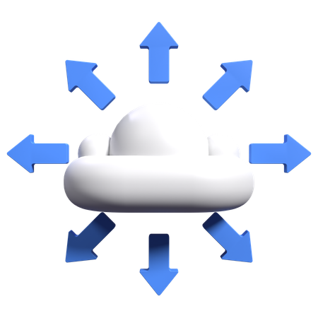 Cloud Computing  3D Icon