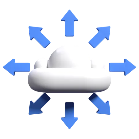 Cloud Computing  3D Icon