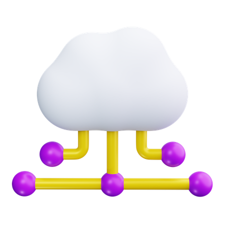 Cloud computing  3D Icon