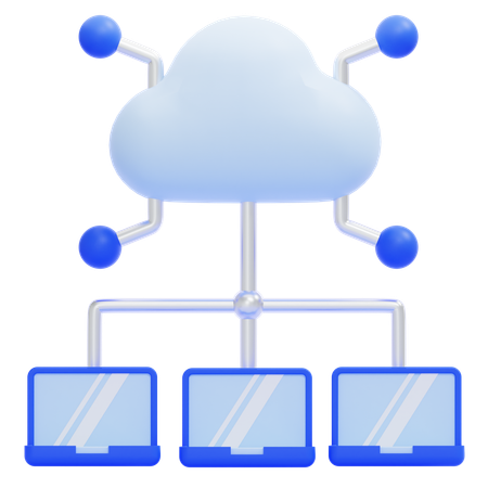 Cloud Computing  3D Icon