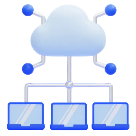 Cloud Computing  3D Icon