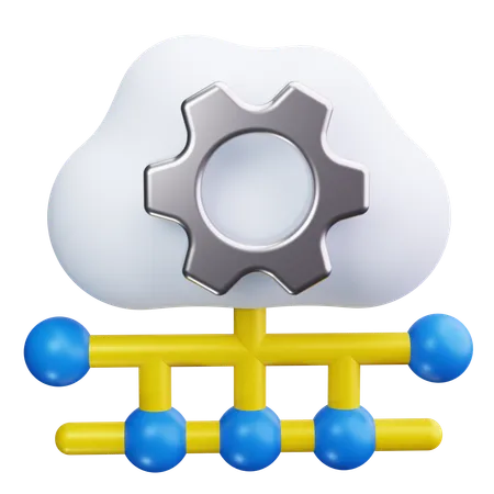 Cloud Computing  3D Icon