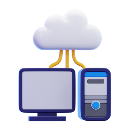 クラウドコンピューティング  3D Icon