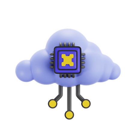 Cloud Computing  3D Icon