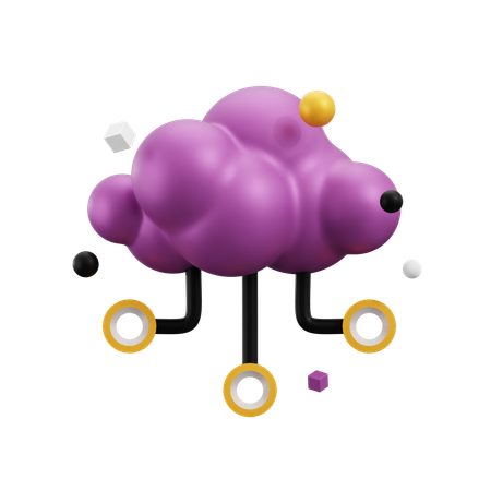 Cloud Computing  3D Icon