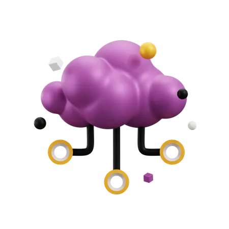 Cloud Computing  3D Icon