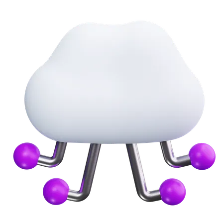 Cloud Computing  3D Icon