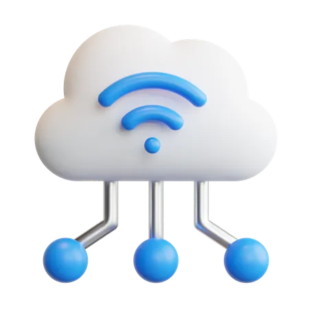 Cloud Computing  3D Icon