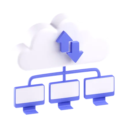 Cloud Computing  3D Icon