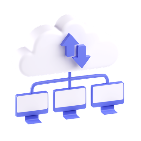 Cloud Computing  3D Icon