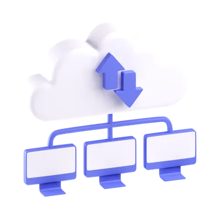 Cloud Computing  3D Icon