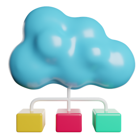 Cloud Computing  3D Icon