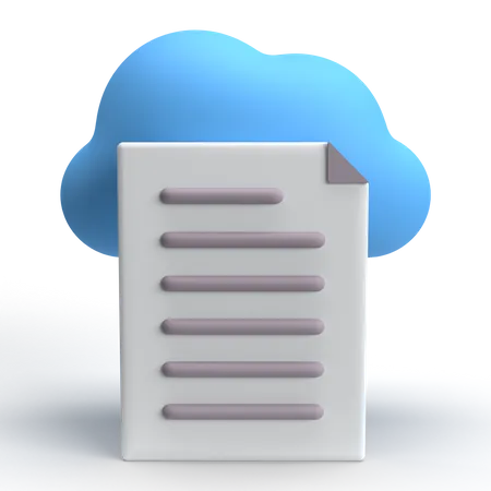 Cloud Computing  3D Icon