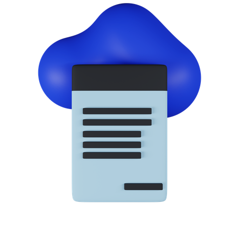 Cloud Computing  3D Icon