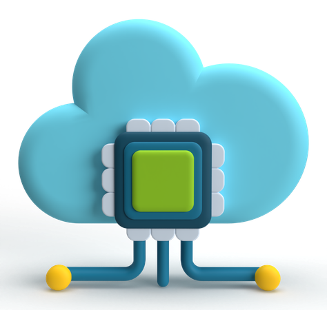 Cloud Computing  3D Icon