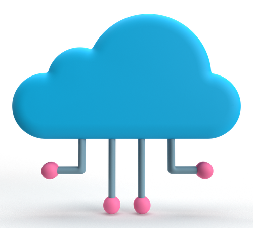 Cloud Computing  3D Icon