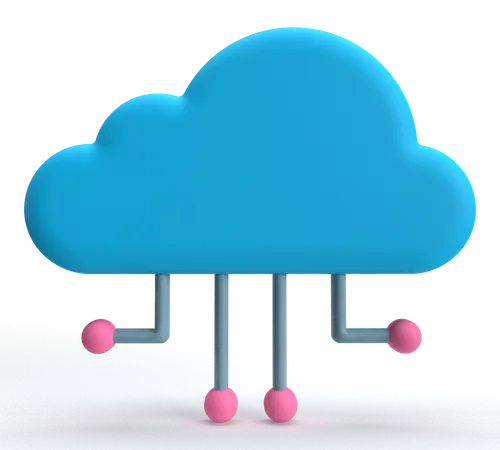 Cloud Computing  3D Icon