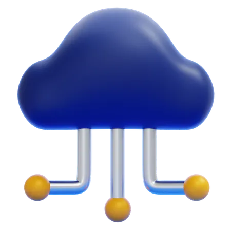 Cloud Computing  3D Icon