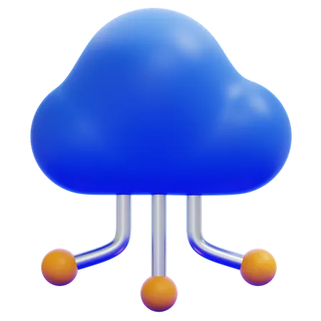 Cloud Computing  3D Icon