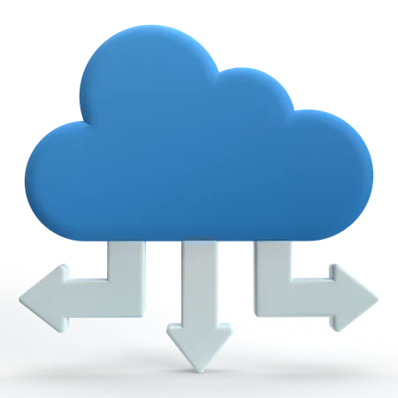 Cloud Computing  3D Icon