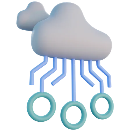 Cloud Computing  3D Icon