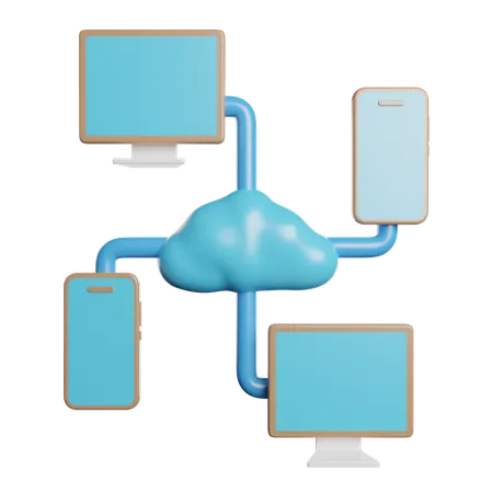 Cloud Computing  3D Icon