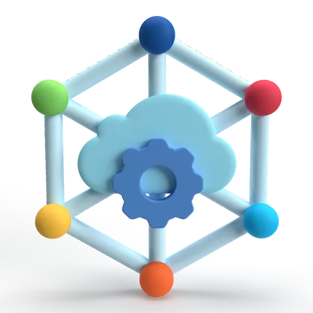 Cloud Computing  3D Icon