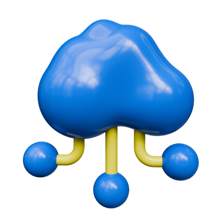 Cloud computing  3D Icon