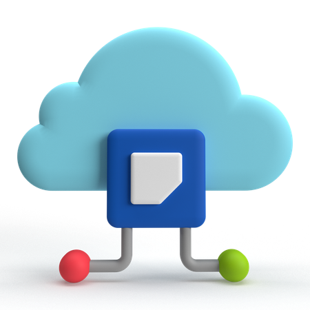 Cloud Computing  3D Icon