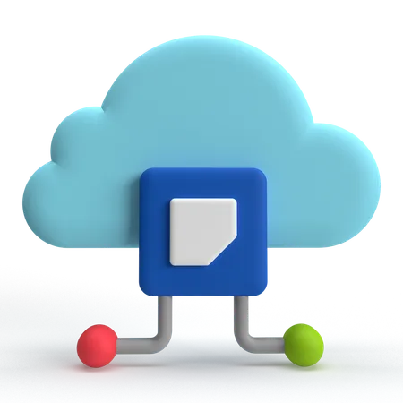 Cloud Computing  3D Icon