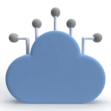 Cloud Computing  3D Icon