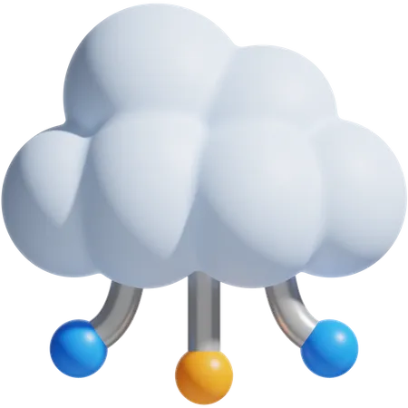 Cloud Computing  3D Icon