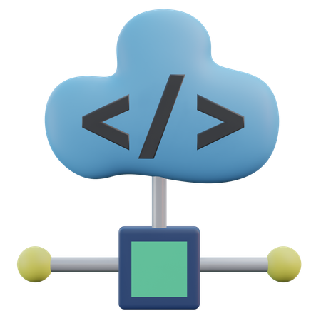 Cloud Computing  3D Icon