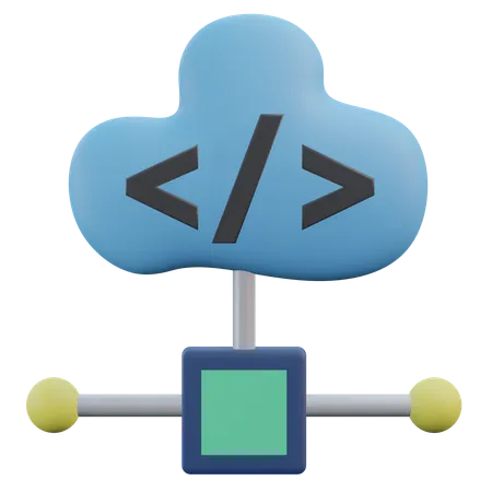 Cloud Computing  3D Icon