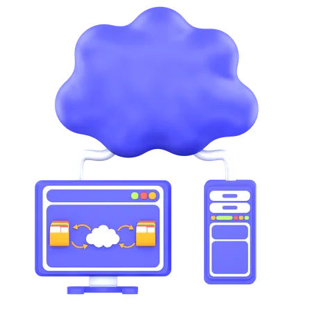 Cloud Computing  3D Icon