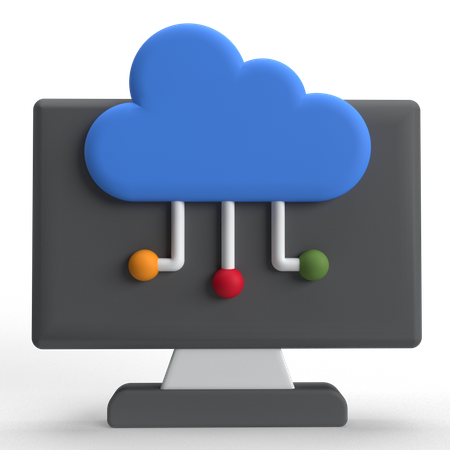 Cloud Computing  3D Icon