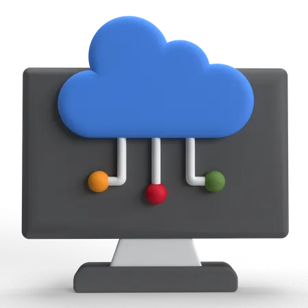 Cloud Computing  3D Icon