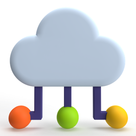 Cloud Computing  3D Icon