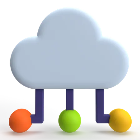 Cloud Computing  3D Icon