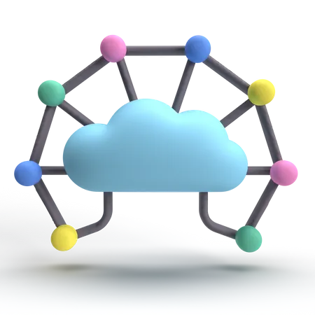 Cloud Computing  3D Icon