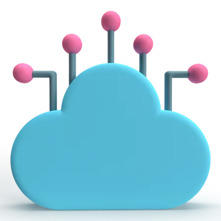 Cloud Computing  3D Icon