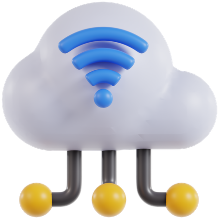 Cloud Computing  3D Icon