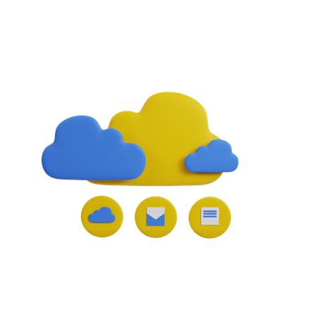 Cloud Computing  3D Icon