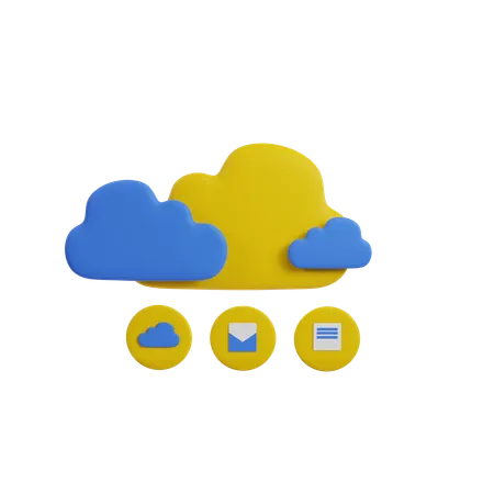 Cloud Computing  3D Icon